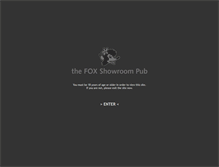 Tablet Screenshot of foxshowroompub.com